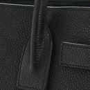 Grained Calfskin Baby Sac De Jour Black