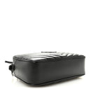 Calfskin Matelasse Monogram Monochrome Lou Camera Bag Black