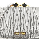 Metallic Matelasse Lux Mini Crossbody Tote Cromo