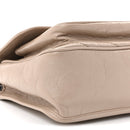 Crinkled Calfskin Matelasse Monogram Medium Niki Chain Satchel Light Natural