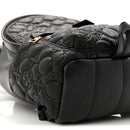 Lambskin Flower Quilted Palm Springs Backpack PM Black