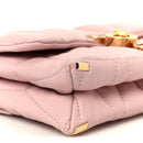 Lambskin Quilted Mini Kleio Crossbody Bag Light Pink