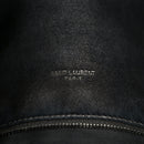 Lambskin Quilted Monogram Monochrome Medium Loulou Puffer Chain Satchel Black