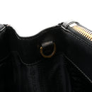 Saffiano Small Galleria Double Zip Tote Black