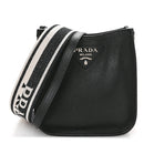 Vitello Daino Soft Mini Hobo Messenger Bag Black