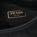 Tessuto Nylon Stitched Shoulder Bag Black