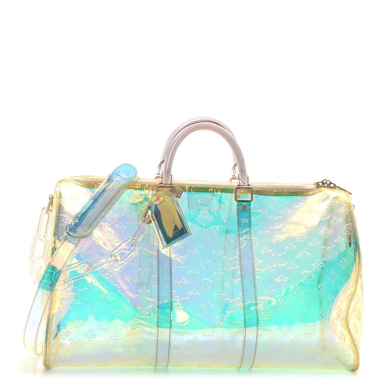 PVC Monogram Keepall Bandouliere 50 Iridescent Prism
