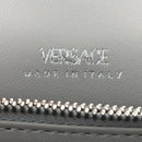 Metallic Crocodile Embossed Calfskin Greca Goddess Wallet On Chain Silver