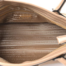 Glossy Calfskin Triangle Medium Bonnie Shoulder Bag Cameo
