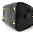 Saffiano Lux Mini Boston Crossbody Bag Black