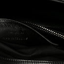 Sheepskin Matelasse Chevron Monogram Large College Satchel Black