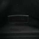 Grain De Poudre Matelasse Chevron Monogram Envelope Clutch Black