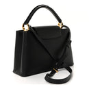 Taurillon Snakeskin Iris Blossom Capucines PM Black