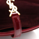 Patent Calfskin Le 5 A 7 Mini Hobo Red Grenat