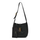 Grained Calfskin Baby Le 5 A 7 Supple Hobo Black