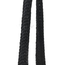 Raffia Effect Linen Logo Ivy Bag Black Natural