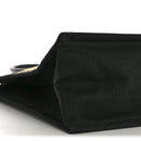 Raffia Linen Calfskin Rive Gauche Tote Naturale Black