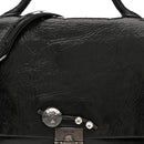 Vitello Shine Crystal Shoulder Bag Black
