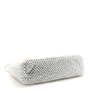 Satin Crystal Mini Re-Edition 2000 Bag White