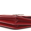 Grained Calfskin Medium Monogram Sunset Satchel Red