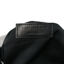 Calfskin Y Quilted Monogram Monochrome Medium Loulou Chain Satchel Black