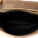 Suede Y Quilted Monogram Medium Loulou Chain Satchel Taupe