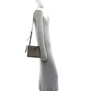 Vitello Phenix Double Zip Crossbody Bag Argilla