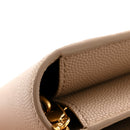 Grain De Poudre Monogram Uptown Chain Wallet Taupe