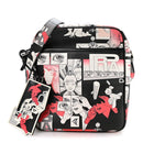 X JAMES JEAN Vitello DNA Flat Messenger Bag Black