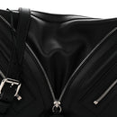 Calfskin Small Repeat Zip Hobo Black