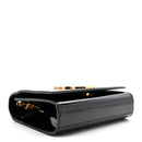 Patent Small Monogram Kate Satchel Black