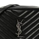 Calfskin Matelasse Monogram Lou Camera Bag Black
