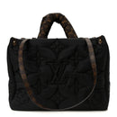 Econyl Monogram Pillow Giant Onthego MM  Black