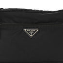 Tessuto Nylon Triangle Shoulder Bag Black