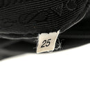 Tessuto Nylon Saffiano Double Buckle Messenger Shoulder Bag Black