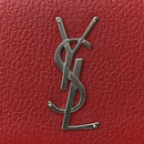 Grained Calfskin Medium Monogram Sunset Satchel Red