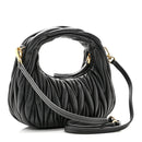 Nappa Matelasse Mini Wander Hobo Black