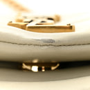 Calfskin Y Quilted Monogram Small Loulou Chain Satchel Blanc Vintage