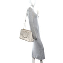 Saffiano Lux Medium Galleria Double Zip Tote Talco