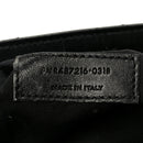 Calfskin Y Quilted Monogram Medium Loulou Chain Satchel Black