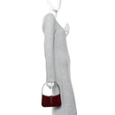 Patent Calfskin Le 5 A 7 Mini Hobo Red Grenat