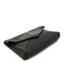 Grained Lambskin Cassandre Envelope Pouch Black