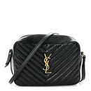 Calfskin Matelasse Monogram Lou Camera Bag Black