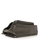 Crinkled Calfskin Matelasse Monogram Baby Niki Chain Satchel Platinum