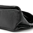 Crinkled Calfskin Matelasse Monogram Medium Niki Chain Satchel Black