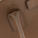 Grained Calfskin Large Sac de Jour Carryall Taupe