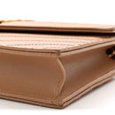 Grain De Poudre Matelasse Chevron Monogram Envelope Chain Wallet Cork