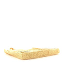 Yarn Raffia Effect Crochet Logo Embroidered Tote Bag Naturale