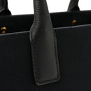 Canvas Calfskin La Medusa Small Tote Black