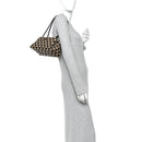 Jacquard Triangolo Symbole Embroidered Small Shoulder Bag Black Corda